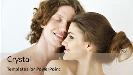  Presentation with psychology end of life - Audience pleasing presentation theme consisting of happy smiling studio shot psychology backdrop and a coral colored foreground