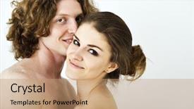  Presentation with sex - PPT theme with happy smiling studio shot psychology background and a  colored foreground