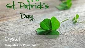  Presentation with invitation - Amazing slide set having happy st patrick's day invitation backdrop and a gray colored foreground