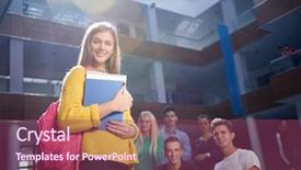  Presentation with study - Slide deck having happy students group study background and a violet colored foreground