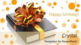  Presentation with art black and white marble - PPT theme featuring happy teachers day - black book for gift isolated background and a  colored foreground