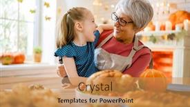  Presentation with happy thanksgiving - PPT layouts enhanced with happy-thanksgiving-day-autumn-feast background and a yellow colored foreground