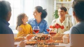  Presentation with grandparents day - Beautiful slides featuring happy thanksgiving day autumn feast backdrop and a coral colored foreground