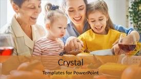  Presentation with happy thanksgiving - Slide set consisting of happy thanksgiving day autumn feast background and a gold colored foreground