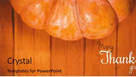  Presentation with happy thanksgiving - Colorful presentation enhanced with happy thanksgiving day message backdrop and a gold colored foreground