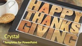  Presentation with happy thanksgiving - Beautiful theme featuring christmas holly berries icon symbol isolated illustration backdrop and a mint green colored foreground