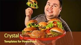  Presentation with anorexia - Audience pleasing slide set consisting of happy that he defeated anorexia backdrop and a tawny brown colored foreground