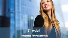  Presentation with successful - Slide set featuring happy to receive an advancement background and a  colored foreground