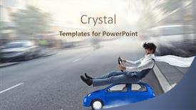  Presentation with vehicle - Theme enhanced with happy travelling on toy vehicle background and a cream colored foreground