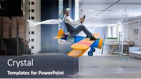  Presentation with vehicle - Slides with happy-travelling-on-toy-vehicle background and a dark gray colored foreground