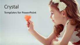  Presentation with childrens day - PPT theme featuring happy valentine's day sweet background and a light gray colored foreground