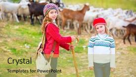  Presentation with wooden stick - Cool new slide deck with beach kota kinabalu sabah borneo backdrop and a  colored foreground.