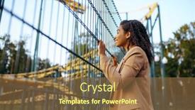  Presentation with amusement park - Audience pleasing slide deck consisting of happy-woman-at-roller-coaster backdrop and a coral colored foreground