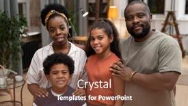  Presentation with wife - Colorful presentation enhanced with happy-young-african-husband backdrop and a tawny brown colored foreground