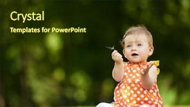  Presentation with child brain baby brain - Colorful presentation enhanced with happy young baby child sittng backdrop and a wine colored foreground