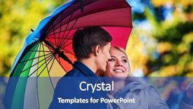  Presentation with relationships - Presentation having happy young couple embracing under umbrella in autumn day waiting for rain love and couple relationships concept and idea background and a ocean colored foreground