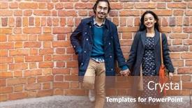  Presentation with old couple walking - Amazing theme having happy-young-couple-walking-through backdrop and a coral colored foreground