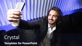  Presentation with night club - PPT layouts featuring happy-young-elegant-man background and a wine colored foreground