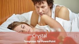  Presentation with family valentine - Presentation theme having happy-young-family-sleep background and a coral colored foreground