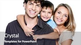  Presentation with child support family law - Cool new presentation with happy young family with pretty backdrop and a dark gray colored foreground