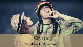  Presentation with young happy couple - PPT theme consisting of happy young fashion couple in love outdoor stylish hipster man and woman in hooded sweatshirt background and a coral colored foreground