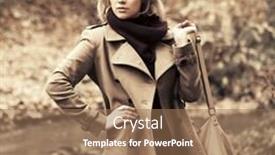  Presentation with fashion handbag - Slides having happy-young-fashion-woman background and a coral colored foreground