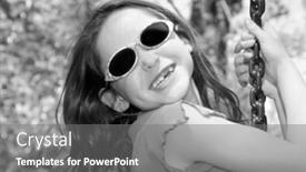  Presentation with swing - Amazing slides having happy young girl missing front teeth playing on outdoor swing backdrop and a gray colored foreground