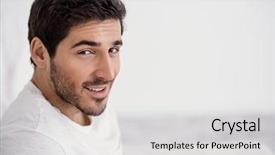  Presentation with men health - Amazing theme having men's beauty and health backdrop and a lemonade colored foreground