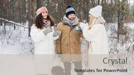  Presentation with black girls - Slide deck with happy-young-man-with-black background and a soft green colored foreground