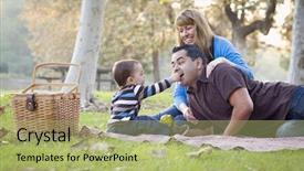  Presentation with ethnic - Beautiful theme featuring happy young mixed race ethnic backdrop and a mint green colored foreground
