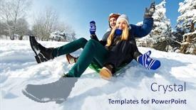  Presentation with young happy people smiling - Amazing slide deck having cow s milk and goat backdrop and a coral colored foreground