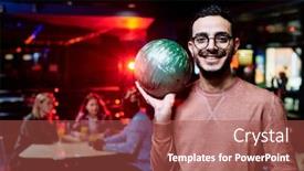  Presentation with race - PPT layouts having happy-young-smiling-mixed-race background and a red colored foreground