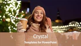  Presentation with bar drinks wine - Amazing PPT layouts having happy young woman with coffee backdrop and a coral colored foreground