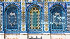  Presentation with mosaic - PPT layouts with har ha-bayit in jerusalem background and a ocean colored foreground