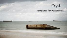  Presentation with nazi and allies - Theme enhanced with harbor built by the allies background and a light gray colored foreground