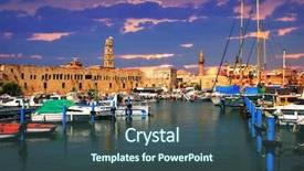  Presentation with ancient israel - Cool new presentation theme with harbor in acre israel backdrop and a ocean colored foreground
