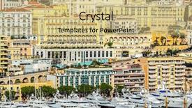  Presentation with france - Presentation design featuring city of principaute of monaco background and a coral colored foreground