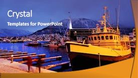  Presentation with europe - Amazing presentation having harbour of tromso norway europe backdrop and a  colored foreground