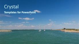  Presentation with seagull - PPT layouts enhanced with harbour-with-seagull-in-ars background and a ocean colored foreground