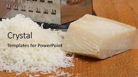  Presentation with cheese - Cool new presentation with hard board boxes - grated parmesan cheese backdrop and a soft green colored foreground