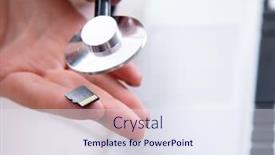  Presentation with restoration - Cool new PPT theme with hard drive repair and data recovery with restoration backdrop and a sky blue colored foreground