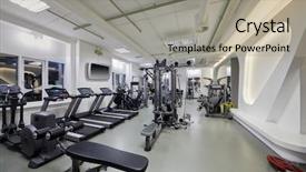  Presentation with gym - Slides featuring hard heart - modern gym room with plenty background and a mint green colored foreground