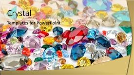  Presentation with bright white - Audience pleasing slides consisting of hard rock - bright gems isolated on white backdrop and a yellow colored foreground