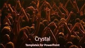  Presentation with concert - Amazing presentation theme having hard rock - people at the concert backdrop and a wine colored foreground