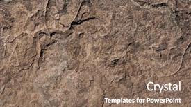  Presentation with rock stone - Audience pleasing PPT theme consisting of hard rock - texture of rough stone natural backdrop and a violet colored foreground