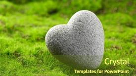  Presentation with heart shape tree - Cool new presentation with hard rock group - grey stone in shape backdrop and a  colored foreground