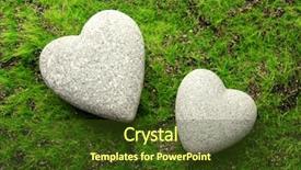  Presentation with shape heart - Beautiful presentation featuring hard rock group - grey stones in shape backdrop and a  colored foreground