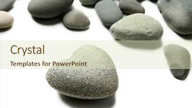  Presentation with heart shape from natural tree - Presentation design having hard rock group - grey stones in shape background and a  colored foreground