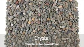  Presentation with stones - PPT theme with hard rock group - small sea stones isolated background and a gray colored foreground