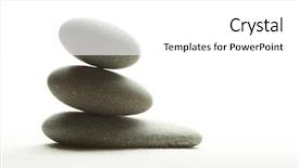  Presentation with stones - PPT theme featuring close up of front light of motorcycle background and a dark gray colored foreground